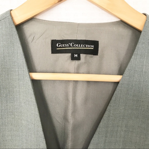 GUESS // Vintage Wool Gray Suit Pant and Vest Set - Picture 6 of 8